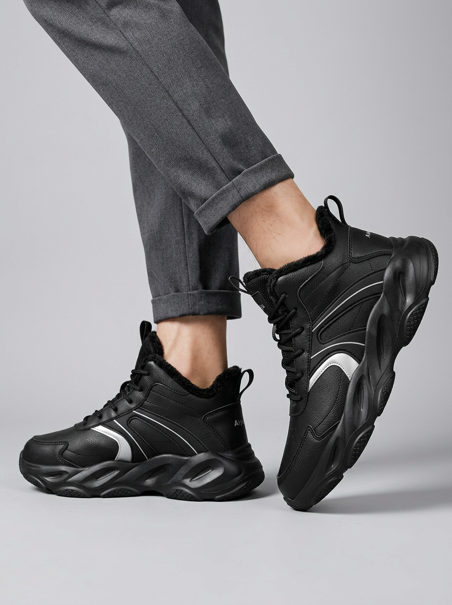 Men's High-Top Running Shoes Chunky Sole | Gym