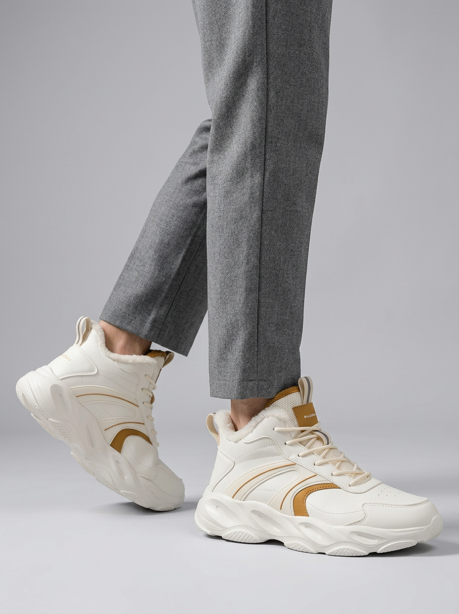 Men's High-Top Running Shoes Chunky Sole | Gym