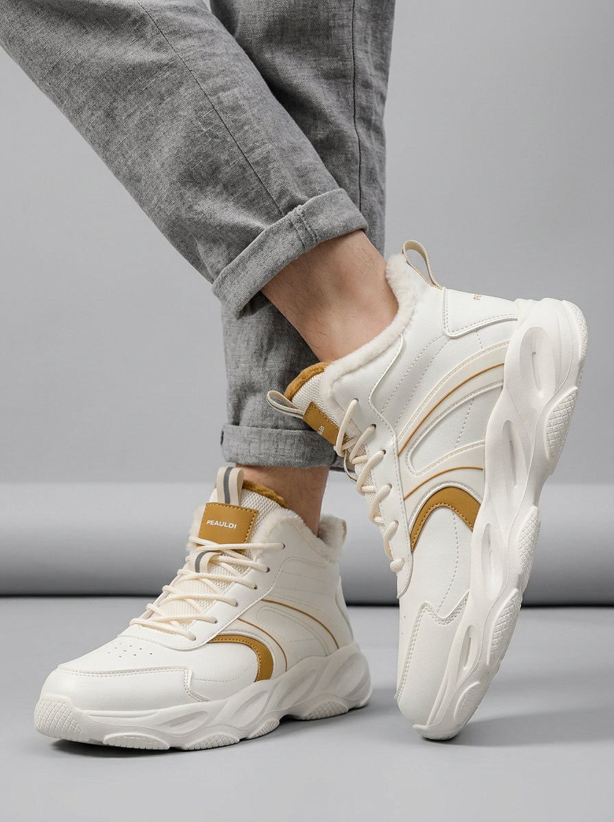 Men's High-Top Running Shoes Chunky Sole | Gym