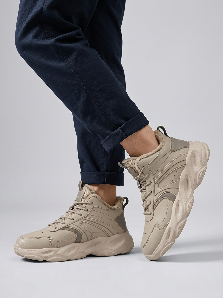 Men's High-Top Running Shoes Chunky Sole | Gym