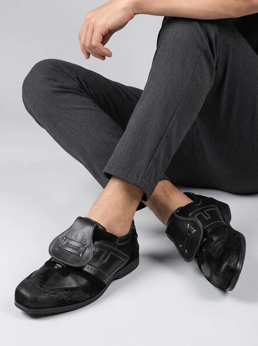 Men's Retro Sneakers Lace-Up | Work