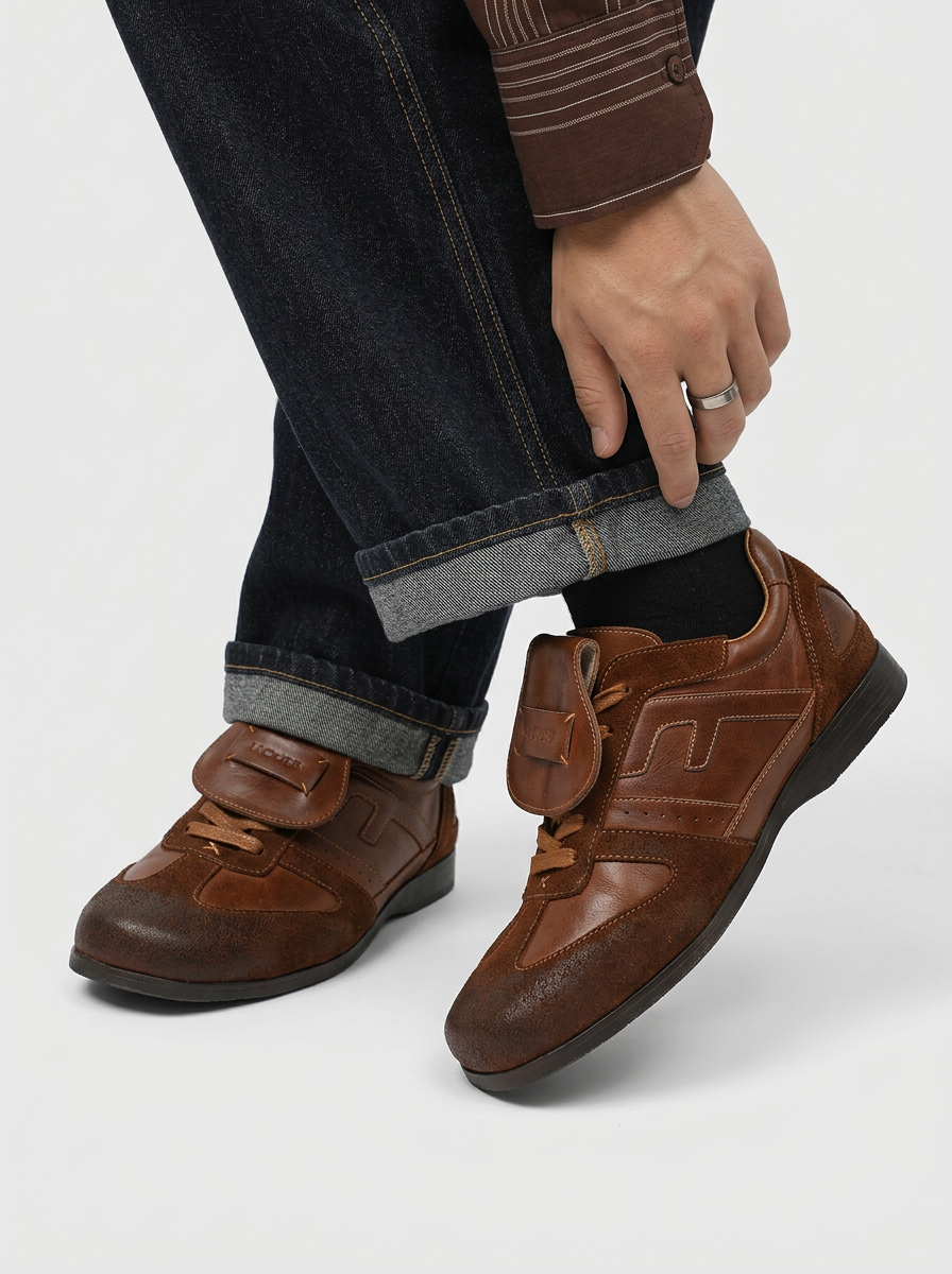 Men's Retro Sneakers Lace-Up | Work