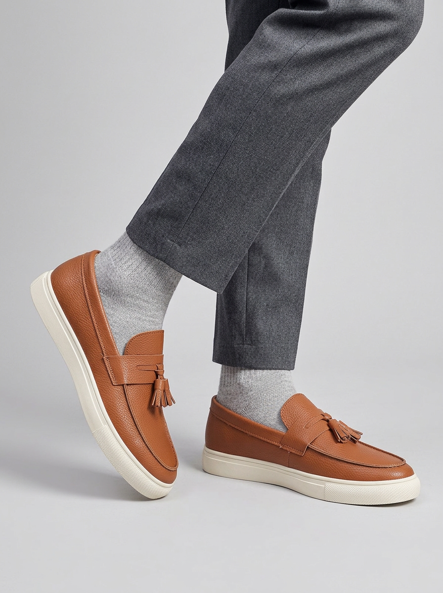 Men's Tassel Loafers Slip-On Platform | Casual