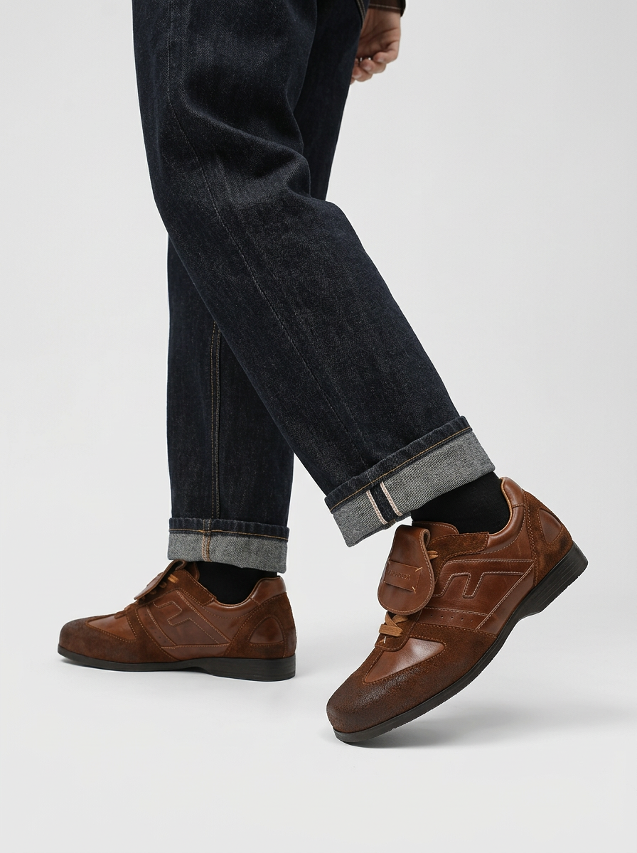 Men's Retro Sneakers Lace-Up | Work