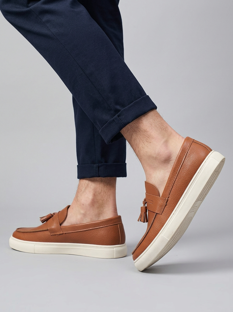 Men's Tassel Loafers Slip-On Platform | Casual