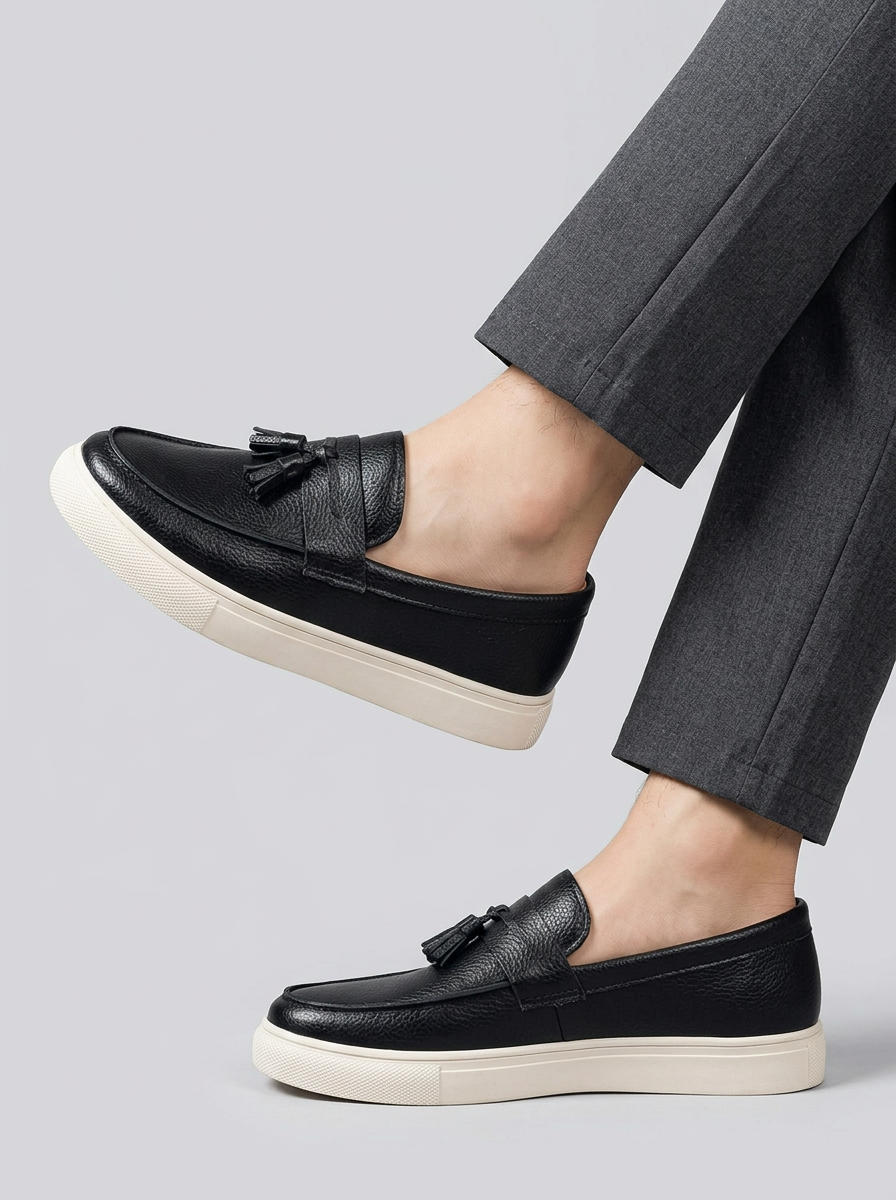 Men's Tassel Loafers Slip-On Platform | Casual