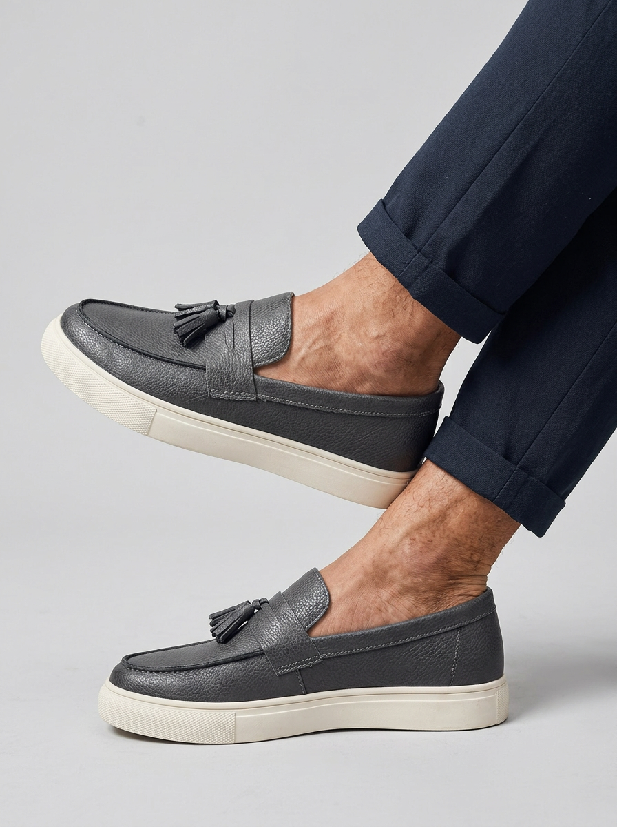 Men's Tassel Loafers Slip-On Platform | Casual