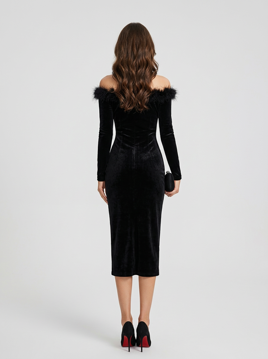 Women's Formal Dress Off-Shoulder | Midi