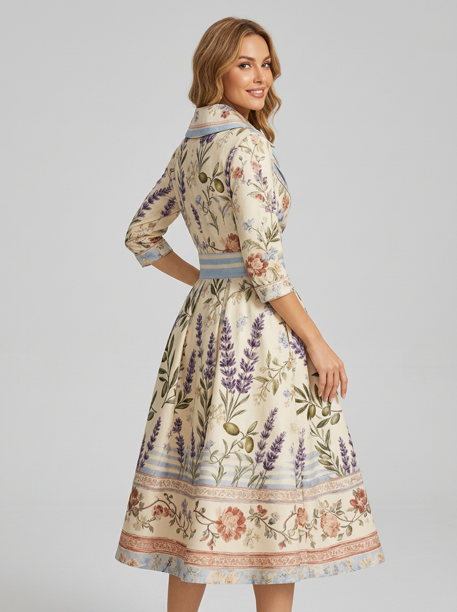 Women's Formal Dress Wrap V-Neck A-Line | Midi